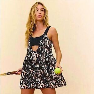 Free People FP Movement One Two Punch Printed Dress Set - NWOT